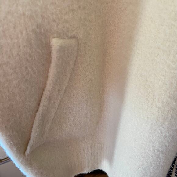 Lalavon Fuzzy Full Zip Jacket Cream White Womens Size Large - Picture 6 of 8